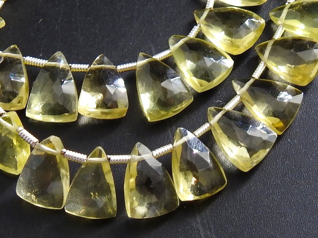 Lemon Quartz Faceted Long Trillions,Briolette,Teardrop,Bead,Pyramid,Drop,Loose Stone,Jewelry,Earrings,Matching Pair 100%Natural PME-BR8 | Save 33% - Rajasthan Living 20