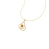 Dainty 14K Natural Citrine Gold Designer Necklace, Diamond Pendant For Her, Gold Necklaces For Women, November Birthstone Handmade Pendant | Save 33% - Rajasthan Living 16