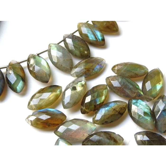 Labradorite Faceted Marquise,Multi Flashy Fire,Teardrop,Briolette,Earrings Pair,For Making Jewelry,Wholesaler Supplies PME-CY3 | Save 33% - Rajasthan Living 8