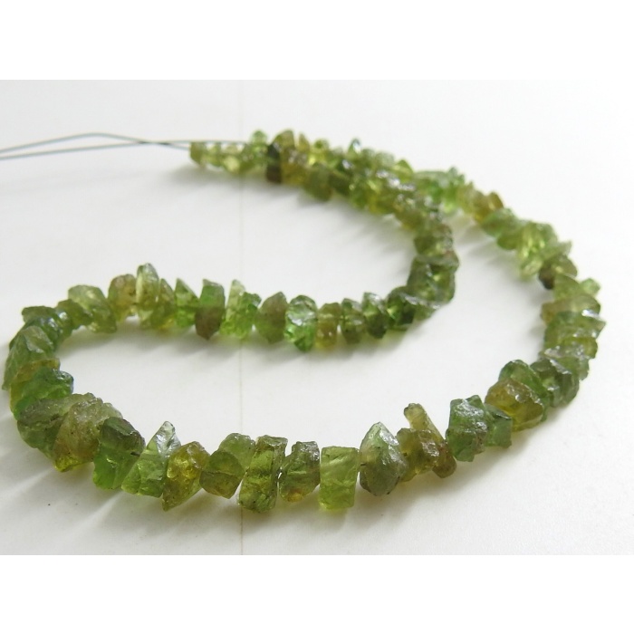 Green Apatite Natural Rough Beads,Anklet,Chip,Uncut,Nugget,10Inch 10X8To5X3MM Approx,Wholesale Price,New Arrival RB5 | Save 33% - Rajasthan Living 7