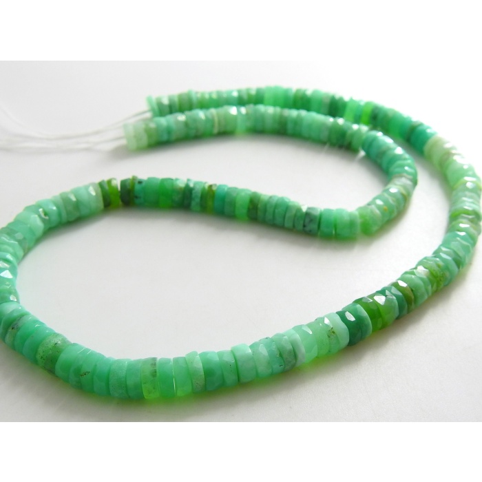 Chrysoprase Faceted Tyre,Button,Coin,Wheel Shape,Loose Bead,Shaded,Wholesaler,Supplies 8Inch Strand 7MM Approx 100%Natural PME-T2 | Save 33% - Rajasthan Living 9