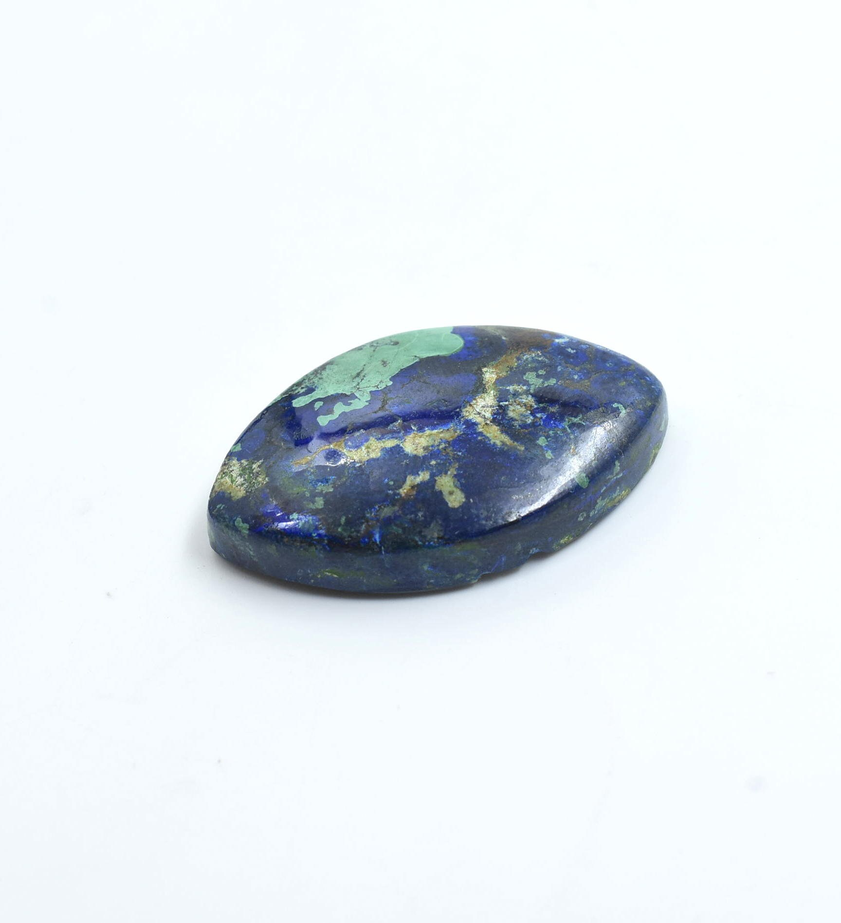 100% Natural Azurite Malachite Cabochon Good quality stone Beautiful Art Making for jewellery Ring 43.60 CARAT 33X21 MM | Save 33% - Rajasthan Living 13