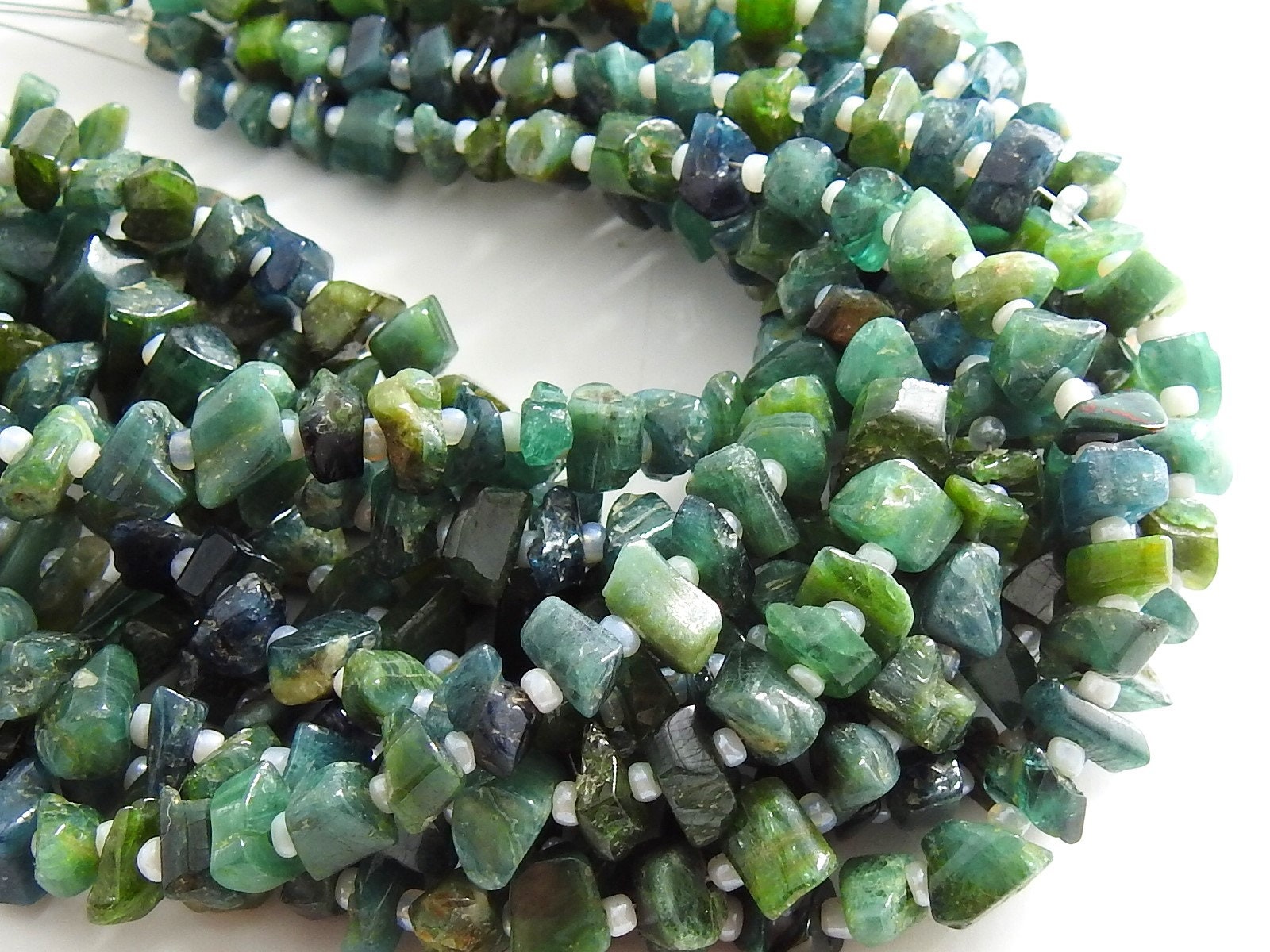 Green Tourmaline Rough Bead,Anklets,Uncut,Chip,Nuggets,Raw,Polished,Loose Stone,For Making Jewelry 16Inch 9X4To5X5MM Approx 100%Natural RB2 | Save 33% - Rajasthan Living 14