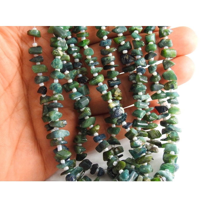 Green Tourmaline Rough Bead,Anklets,Uncut,Chip,Nuggets,Raw,Polished,Loose Stone,For Making Jewelry 16Inch 9X4To5X5MM Approx 100%Natural RB2 | Save 33% - Rajasthan Living 7