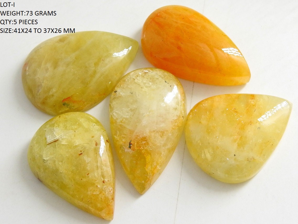 100%Natural,Heliodor Smooth Cabochons Lot,Aquamarie,Fancy Shape,Yellow Bead,Handmade,Loose Stone,Gemstone For Jewelry Making C1 | Save 33% - Rajasthan Living 24