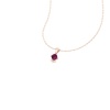 Natural Rhodolite Garnet 14K Dainty Gold Designer Necklace, Diamond Pendant For Her, Gold Necklaces For Women, January Birthstone Pendant | Save 33% - Rajasthan Living 16