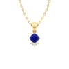 14K Solid Natural Tanzanite Gold Necklace, Minimalist Diamond Pendant, December Birthstone, Gift for her, Unique Diamond Layering Necklace | Save 33% - Rajasthan Living 17