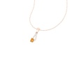 Natural Citrine Solid 14K Gold Necklace, Minimalist Diamond Pendant, Gift for her, Unique Diamond Layering Necklace | Save 33% - Rajasthan Living 17