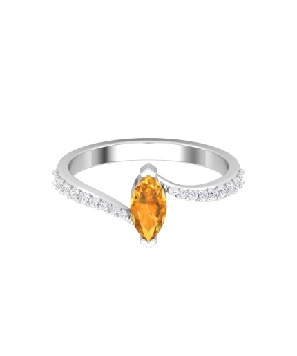 Natural Citrine 14K Dainty Stacking Ring, Rose Gold Statement Ring For Women, November  Promise Ring For Her, Everyday Gemstone | Save 33% - Rajasthan Living
