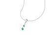 14K Solid Gold Emerald Designer Necklace, Handmade Diamond Pendant, Gold Necklace For Women, May Birthstone, Everyday Gemstone Pendant | Save 33% - Rajasthan Living 18