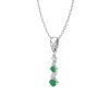 14K Solid Gold Emerald Designer Necklace, Handmade Diamond Pendant, Gold Necklace For Women, May Birthstone, Everyday Gemstone Pendant | Save 33% - Rajasthan Living 22