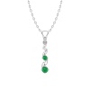 14K Solid Gold Emerald Designer Necklace, Handmade Diamond Pendant, Gold Necklace For Women, May Birthstone, Everyday Gemstone Pendant | Save 33% - Rajasthan Living 16