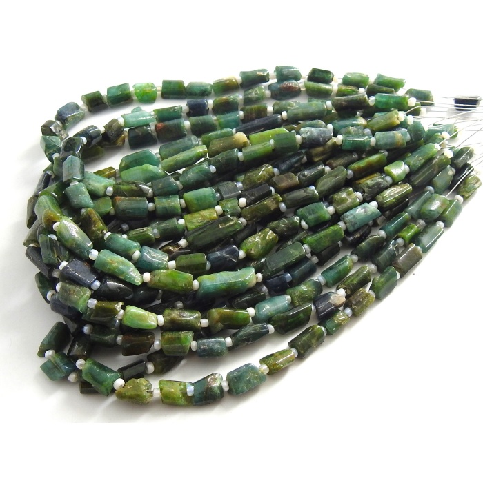 Green Tourmaline Natural Crystals,Rough Bead,Nuggets,Raw,Loose Stone,For Making Jewelry 8Inch 9X5To8X4MM Approx RB2 | Save 33% - Rajasthan Living 13
