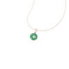 Natural Emerald Dainty 14K Gold Necklace, Minimalist Diamond Pendant, May Birthstone , Everyday Gemstone Pendant For Women, Handmade Jewelry | Save 33% - Rajasthan Living 22