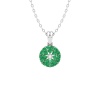 Natural Emerald Dainty 14K Gold Necklace, Minimalist Diamond Pendant, May Birthstone , Everyday Gemstone Pendant For Women, Handmade Jewelry | Save 33% - Rajasthan Living 16