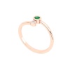 Natural Emerald 14K Dainty Stacking Ring, Rose Gold Statement Ring For Women, May Birthstone Promise Ring For Her, Everyday Gemstone | Save 33% - Rajasthan Living 21