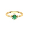 Dainty 14K Gold Natural Emerald Ring, Everyday Gemstone Ring For Her, Handmade Jewellery For Women, May Birthstone Promise Ring | Save 33% - Rajasthan Living 23