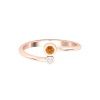 Natural Citrine 14K Solid Stacking Ring, Rose Gold Multistone Ring For Women, November Birthstone Promise Ring For Her, Everyday Gemstone | Save 33% - Rajasthan Living 19