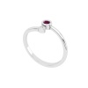 14K Dainty Natural Rhodolite Garnet Statement Ring, Everyday Gemstone Ring For Women, Gold Wedding Ring For Her, January Birthstone Ring | Save 33% - Rajasthan Living 23