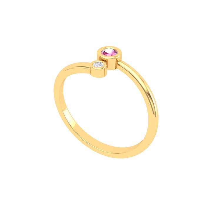 14K Dainty Natural Pink Spinel Stacking Ring, Rose Gold Multistone Ring For Women, August Birthstone Promise Ring For Her, Everyday Gemstone | Save 33% - Rajasthan Living 12