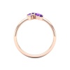 Natural Amethyst 14K Dainty Stacking Ring, Rose Gold Statement Ring For Women, February Birthstone Promise Ring For Her, Birthday Ring , Everyday Gemstone | Save 33% - Rajasthan Living 19