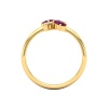 Dainty 14K Gold Natural Garnet Ring, Everyday Gemstone Ring For Her, Handmade Jewellery For Women, January Birthstone Multistone Ring | Save 33% - Rajasthan Living 20