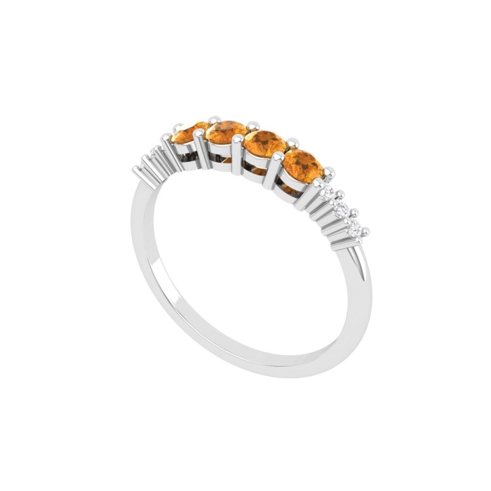 Dainty 14K Gold Natural Citrine Ring, Everyday Gemstone Ring For Her, Handmade Jewellery For Women, November Birthstone Statement Ring | Save 33% - Rajasthan Living 12