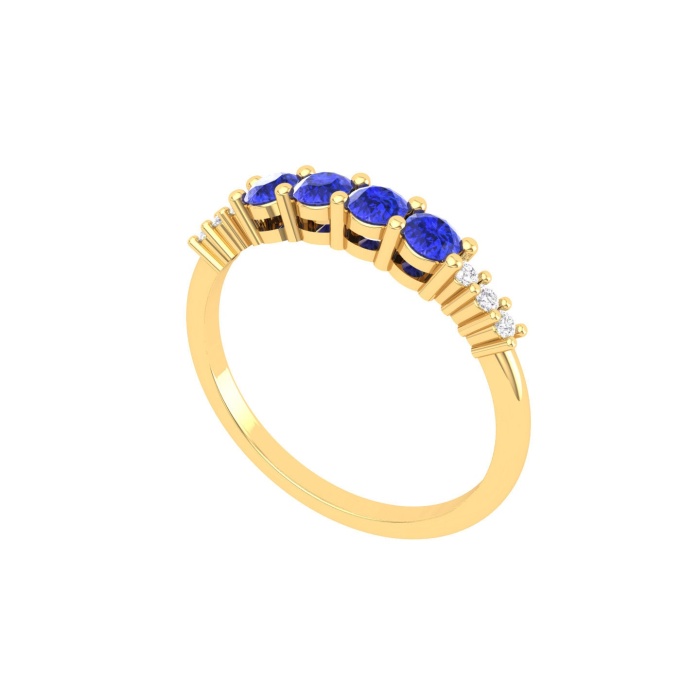 Solid 14K Gold Natural Tanzanite Ring, Everyday Gemstone Ring For Her, Handmade Jewellery For Women, December Birthstone Statement Ring , Birthday Ring | Save 33% - Rajasthan Living 12