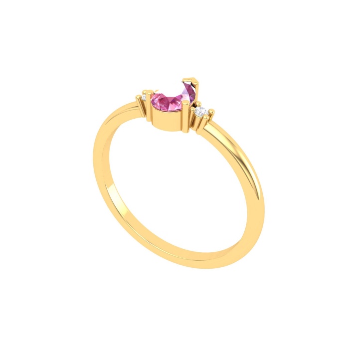 Solid 14K Gold Natural Pink Spinel Ring, Everyday Gemstone Ring For Her, Handmade Jewellery For Women, August Birthstone Multistone Ring | Save 33% - Rajasthan Living 12