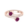 Dainty 14K Gold Natural Rhodolite Garnet Ring, Everyday Gemstone Ring For Her, Handmade Jewelry For Women, January Birthstone Statement Ring | Save 33% - Rajasthan Living 15