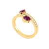 Dainty 14K Gold Natural Rhodolite Garnet Ring, Everyday Gemstone Ring For Her, Handmade Jewelry For Women, January Birthstone Statement Ring | Save 33% - Rajasthan Living 23