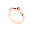 14K Solid Natural Garnet Eternity Band, Gold Wedding Ring For Women, Gold Wedding Ring For Her, January Birthstone Promise Ring | Save 33% - Rajasthan Living 21