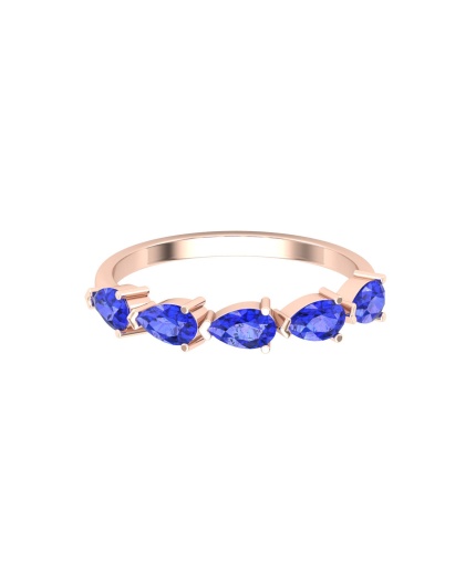 Natural Tanzanite 14K Gold Ring, Everyday Gemstone Ring For Her, Handmade Jewellery For Women, December Birthstone Statement Ring | Save 33% - Rajasthan Living 3
