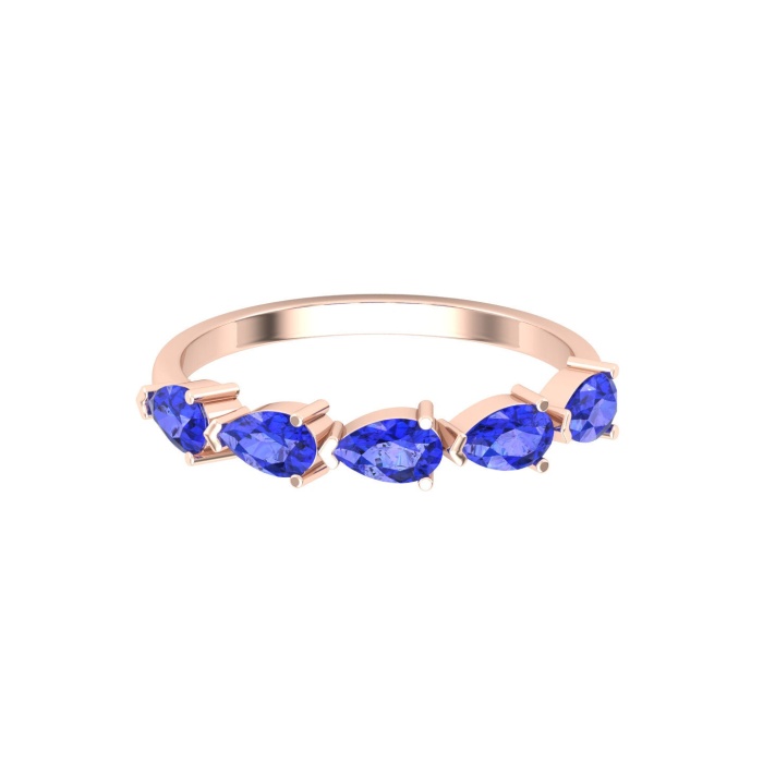 Natural Tanzanite 14K Gold Ring, Everyday Gemstone Ring For Her, Handmade Jewellery For Women, December Birthstone Statement Ring | Save 33% - Rajasthan Living 7