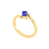Dainty 14K Gold Natural Tanzanite Ring, Everyday Gemstone Ring For Her, Handmade Jewelry For Women, December Birthstone Ring, Octagon Stone | Save 33% - Rajasthan Living 24