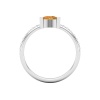 Natural Citrine 14K Dainty Stacking Ring, Rose Gold Statement Ring For Women, November Birthstone Promise Ring For Her | Save 33% - Rajasthan Living 21