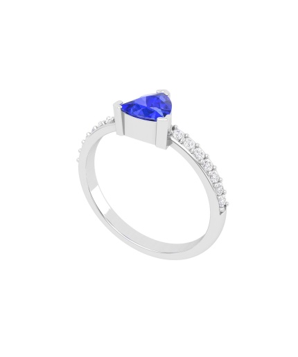 Dainty 14K Gold Natural Tanzanite Ring, Everyday Gemstone Ring For Her, Handmade Jewelry For Women, December Birthstone Stackable Ring | Save 33% - Rajasthan Living 3