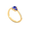 Natural Tanzanite Dainty 14K Gold Ring, Everyday Gemstone Ring For Her, Handmade Jewellery For Women, December Birthstone Statement Ring | Save 33% - Rajasthan Living 20