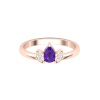 Solid 14K Gold Natural Amethyst Ring, Everyday Gemstone Ring For Her, Handmade Jewelry For Women, February Birthstone Statement Ring For Her | Save 33% - Rajasthan Living 19