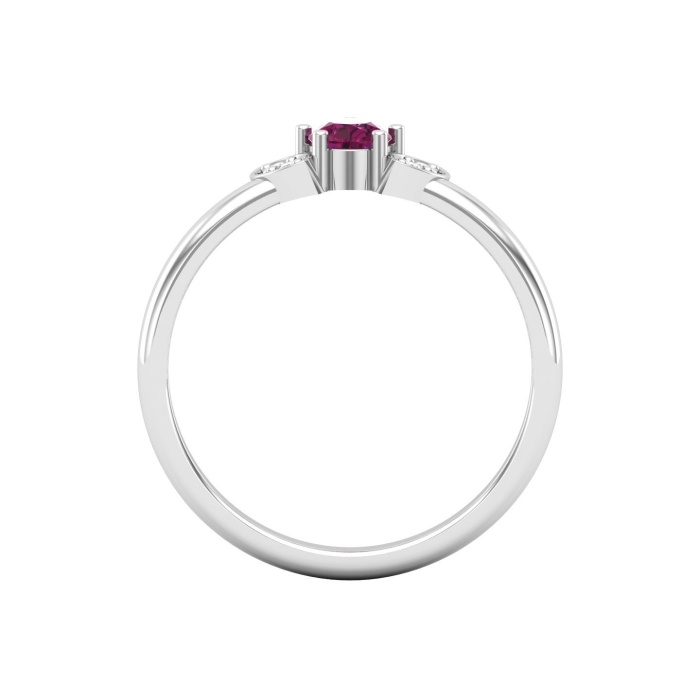 14K Solid Natural Garnet Eternity Band, Gold Wedding Ring For Women, Gold Wedding Ring For Her, January Birthstone Multistone Ring | Save 33% - Rajasthan Living 8