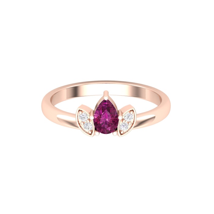 14K Solid Natural Garnet Eternity Band, Gold Wedding Ring For Women, Gold Wedding Ring For Her, January Birthstone Multistone Ring | Save 33% - Rajasthan Living 9
