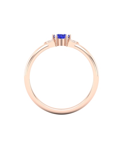 Dainty 14K Gold Natural Tanzanite Ring, Everyday Gemstone Ring For Her, Handmade Jewellery For Women, December Birthstone Statement Ring | Save 33% - Rajasthan Living 3