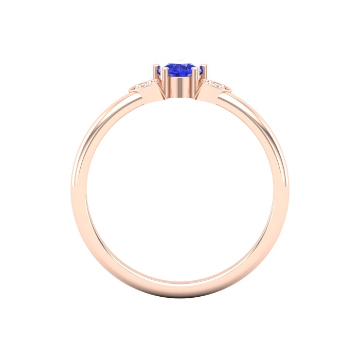 Dainty 14K Gold Natural Tanzanite Ring, Everyday Gemstone Ring For Her, Handmade Jewellery For Women, December Birthstone Statement Ring | Save 33% - Rajasthan Living 7