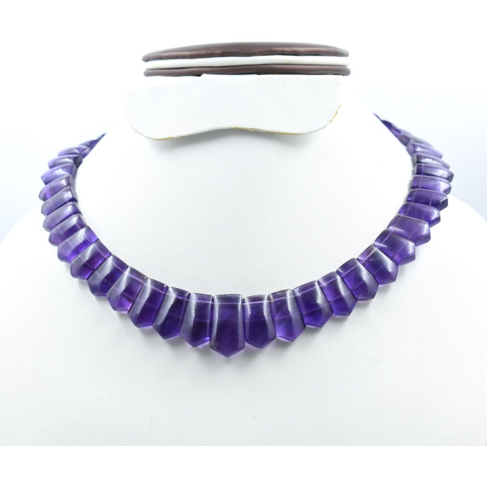 100%Natural Amethyst Handmade Necklace,Collar Necklace,Princess Necklace,rondelles beads,Gemstone Art,,Matinee Necklace,Handicraft Necklace. | Save 33% - Rajasthan Living 6