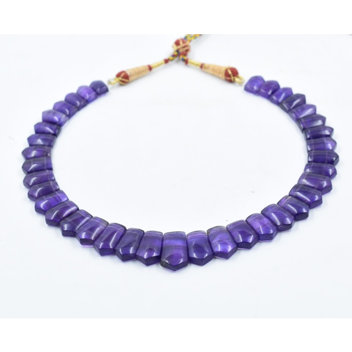 100%Natural Amethyst Handmade Necklace,Collar Necklace,Princess Necklace,rondelles beads,Gemstone Art,,Matinee Necklace,Handicraft Necklace. | Save 33% - Rajasthan Living 9