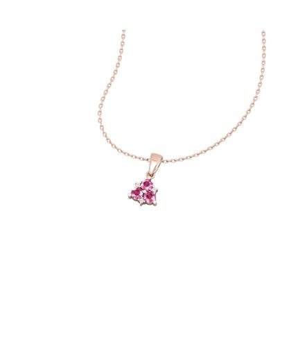 Dainty 14K Gold Natural Pink Spinel Necklace, Minimalist Diamond Pendant, November Birthstone, Gift for her, Diamond Layering Necklace | Save 33% - Rajasthan Living 3