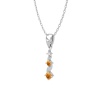 Dainty 14K Gold Natural Citrine Necklace, Minimalist Diamond Pendant, November Birthstone, Gift for her, Unique Diamond Layering Necklace | Save 33% - Rajasthan Living 20