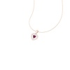 Natural Rhodolite Garnet 14K Dainty Gold Designer Necklace, Handmade Diamond Pendant, Gold Necklaces For Women, January Birthstone Pendant | Save 33% - Rajasthan Living 17