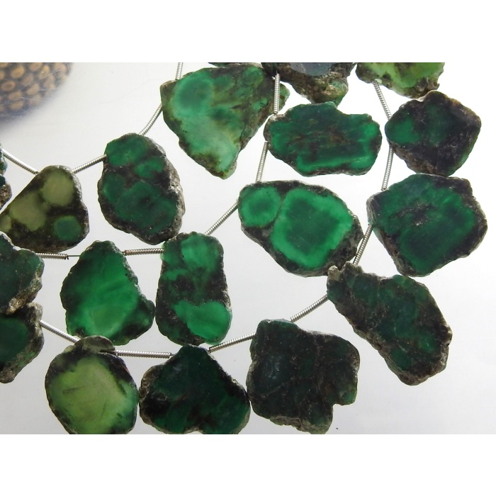 Natural Green Zoisite Rough Slice,Polished,Raw,Loose Stone,Slab,Minerals Gemstone 9Piece 24X17To18X17MM Approx Wholesaler Supplies R4 | Save 33% - Rajasthan Living 11