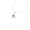 Natural Amethyst 14K Dainty Gold Designer Necklace, Diamond Pendant, Everyday Gemstone Pendant For Women, February Birthstone Pendant Charms | Save 33% - Rajasthan Living 21